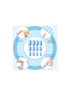 AMYTIS GARDEN Shiny artificial nails, 24 pieces S21  - Image 3