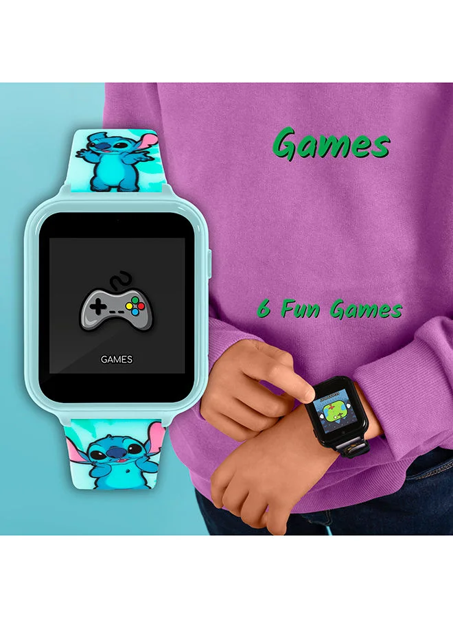 STITCH Stitch Girls Smart Watch Blue Silicone Strap, LAS4027