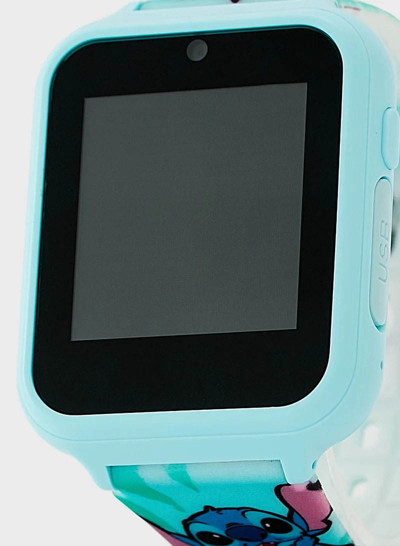 STITCH Stitch Girls Smart Watch Blue Silicone Strap, LAS4027