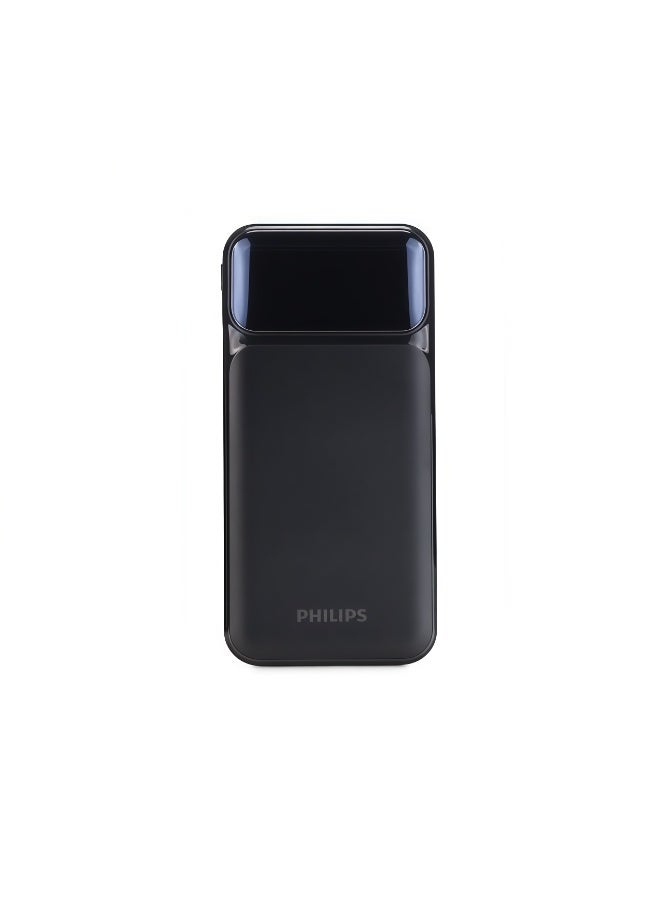 Philips 10000mAh Fast Charging Power Bank (DLP1922CB/00) – USB-A & USB-C Output, Dual Port, LED Indicator – Black - Image 2