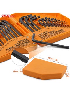 Hi-Spec Hi-Spec 30pc Imperial & Metric Hex Allen Key Wrench Folding Set with Small & Large Sizes. Includes Mini 0.035” Up to Long 10mm  - Image 4
