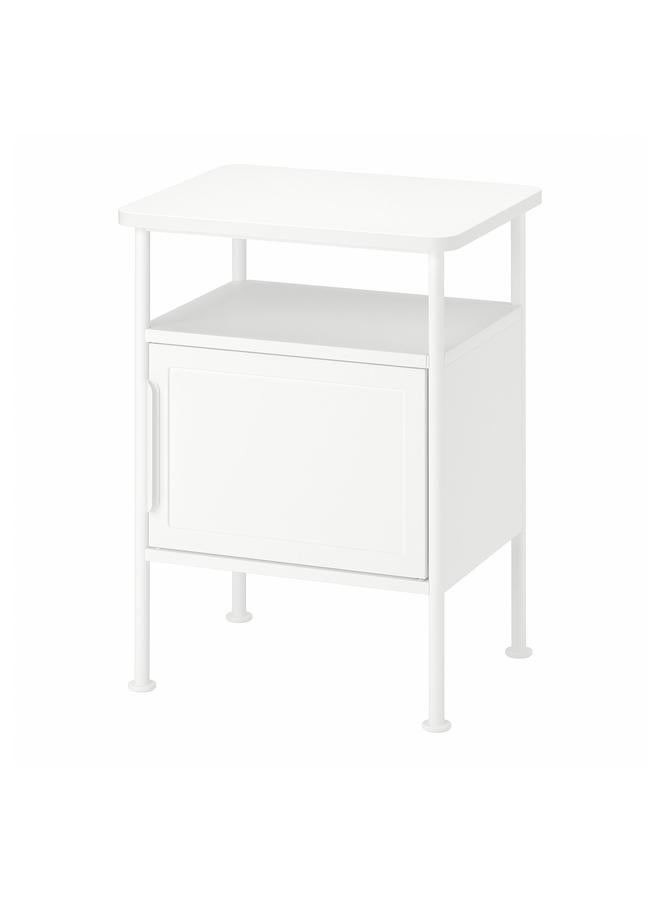Zaboon Bedside Table, White, 45X36X59 Cm - Image 1