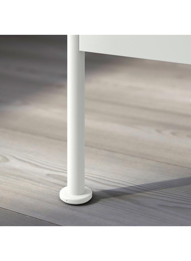 Zaboon Bedside Table, White, 45X36X59 Cm - Image 4