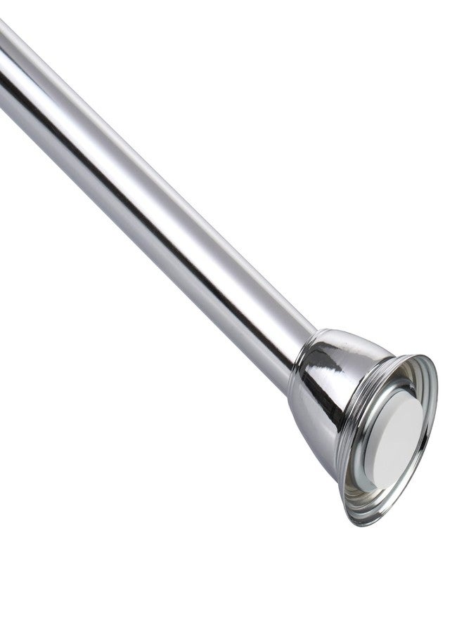 Splash Home Eire Shower Curtain Rod, 42 to 72 Inches Steel Adjustable Tension Curtain Rod - Non-Slip, No Drilling Shower Rods for Bathroom, Chrome - Image 2