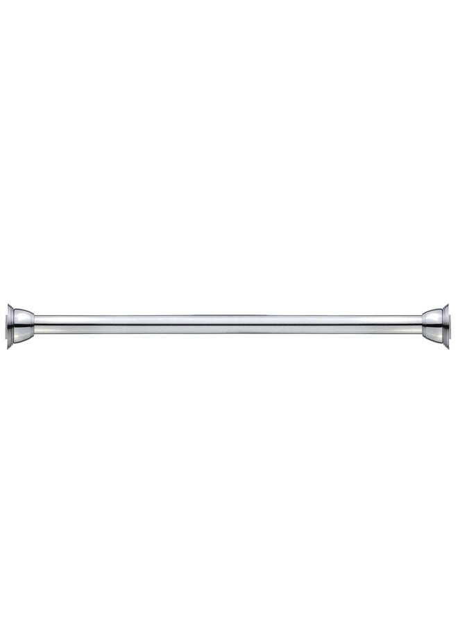 Splash Home Eire Shower Curtain Rod, 42 to 72 Inches Steel Adjustable Tension Curtain Rod - Non-Slip, No Drilling Shower Rods for Bathroom, Chrome - Image 5