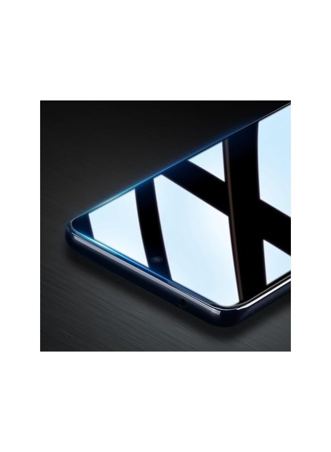 PROMASS 10D Tempered Glass Screen Protector, Designed for Moto Edge 30, Medium Alumina Glass Film Full Glue HD Clear Phone Screen Protector - Black (1-Pack) - Image 2