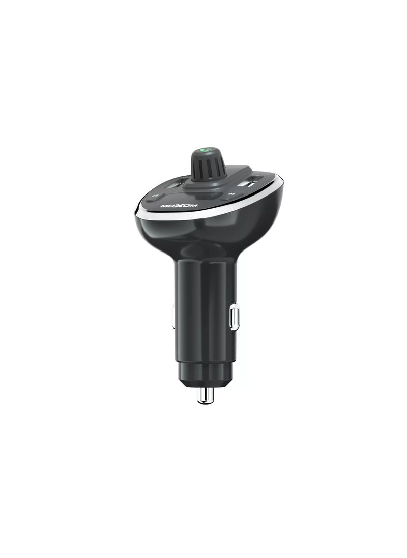 MOXOM MX-VC12 Wireless Car Charger MP3 PPS Quick Charging Car Adapter Bluetooth Converter for Car Stereo Black  - Image 3