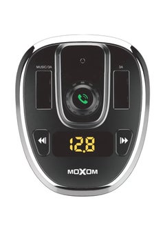 موكسوم MX-VC12 شاحن سيارة لاسلكي MP3 PPS محول شحن سريع للسيارة محول بلوتوث لاستريو السيارة أسود  - Image 1