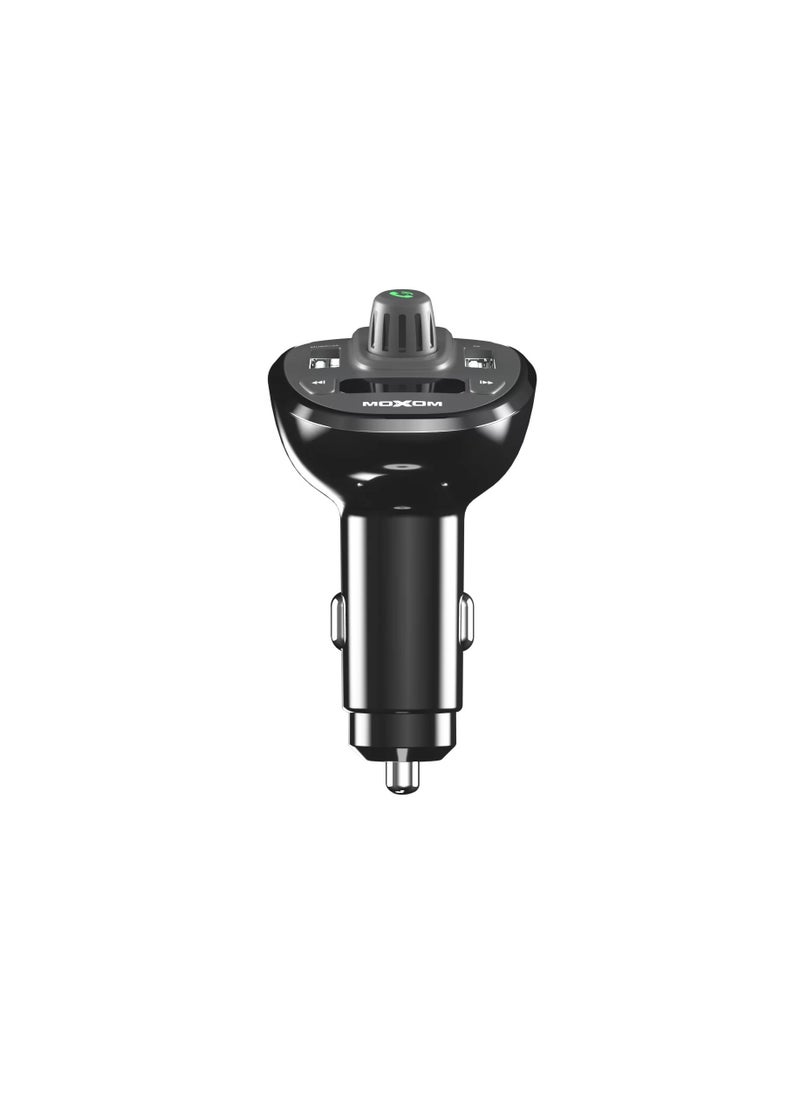 MOXOM MX-VC12 Wireless Car Charger MP3 PPS Quick Charging Car Adapter Bluetooth Converter for Car Stereo Black  - Image 2