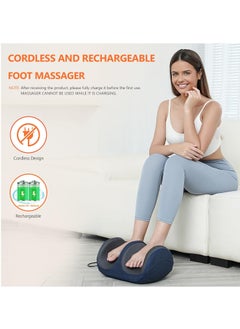 Necomi Kneading Foot Massager Machine, Electric Adjustable Calf Massager with Heat, Multifunction for Plantar Fasciitis, Pain Relief, Increases Blood Flow Circulation  - Image 4