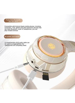 General Upgraded Dream Bluetooth headphones, streaming color RGB, 30 hours playtime wireless headphones, deep bass sound-isolating stereo headphones  - Image 4