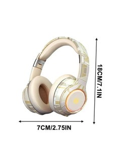 General Upgraded Dream Bluetooth headphones, streaming color RGB, 30 hours playtime wireless headphones, deep bass sound-isolating stereo headphones  - Image 5