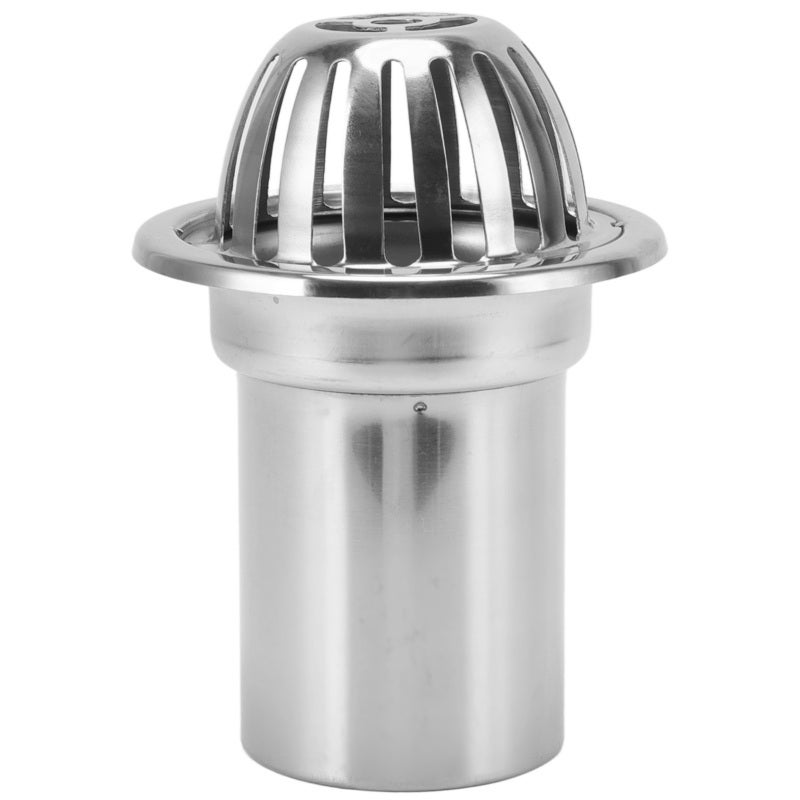Stainless Steel Floor Drain: 4-Inch Rustproof Corrosion Resistant - Non-Clogging Large Displacement Drainage Grate for Outdoor, Balcony, Garden, Roof, Terrace - Image 1