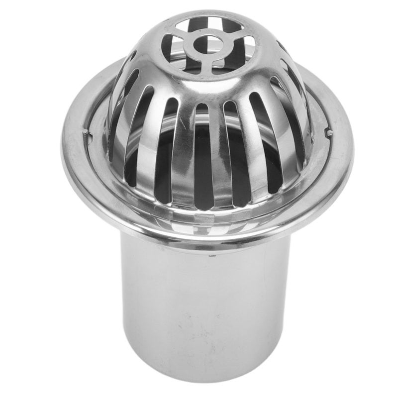 Stainless Steel Floor Drain: 4-Inch Rustproof Corrosion Resistant - Non-Clogging Large Displacement Drainage Grate for Outdoor, Balcony, Garden, Roof, Terrace - Image 3