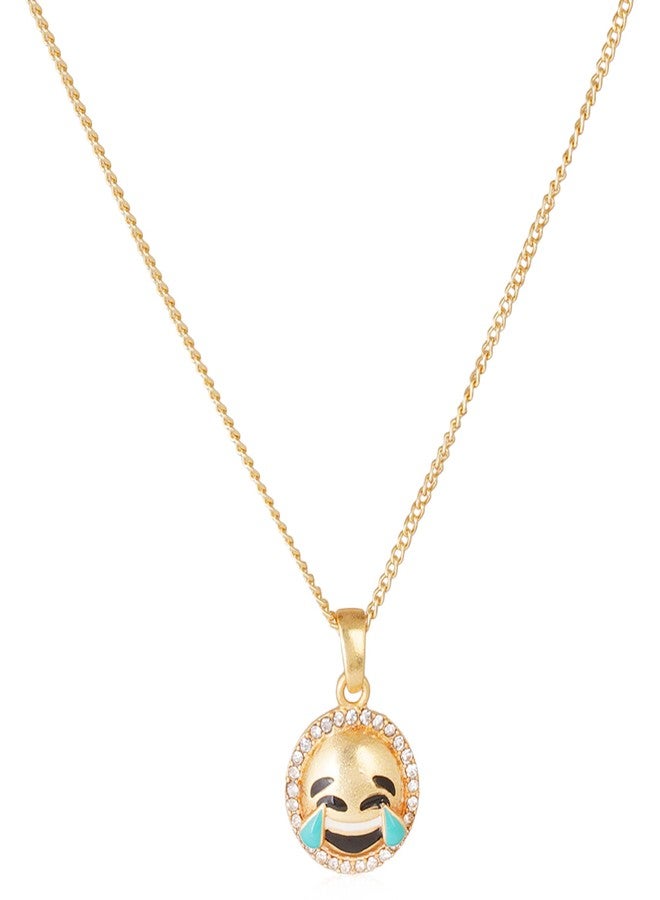 Estele Face with Tears of Joy Emoji Pendant For Girls - Image 2