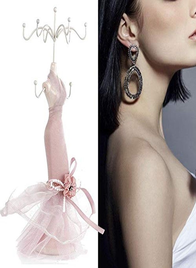 ألوسي حامل عرض مجوهرات ألوسي، حامل عرض مجوهرات أنيق للأقراط والقلائد والخواتم، منظم لتخزين المجوهرات وحامل الأقراط (موديل صغير) - Image 5