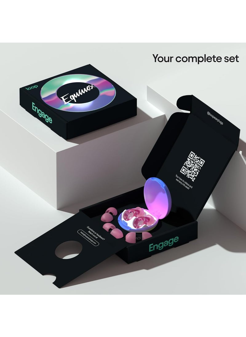 Loop - Loop Engage Equinox Earplugs – Reusable Noise-Reducing Earplugs | Colourful Hearing Protection | For Socializing, Parenting & Noise Sensitivity | Customizable Fit | 16 dB (SNR) Noise Reduction - Image 1