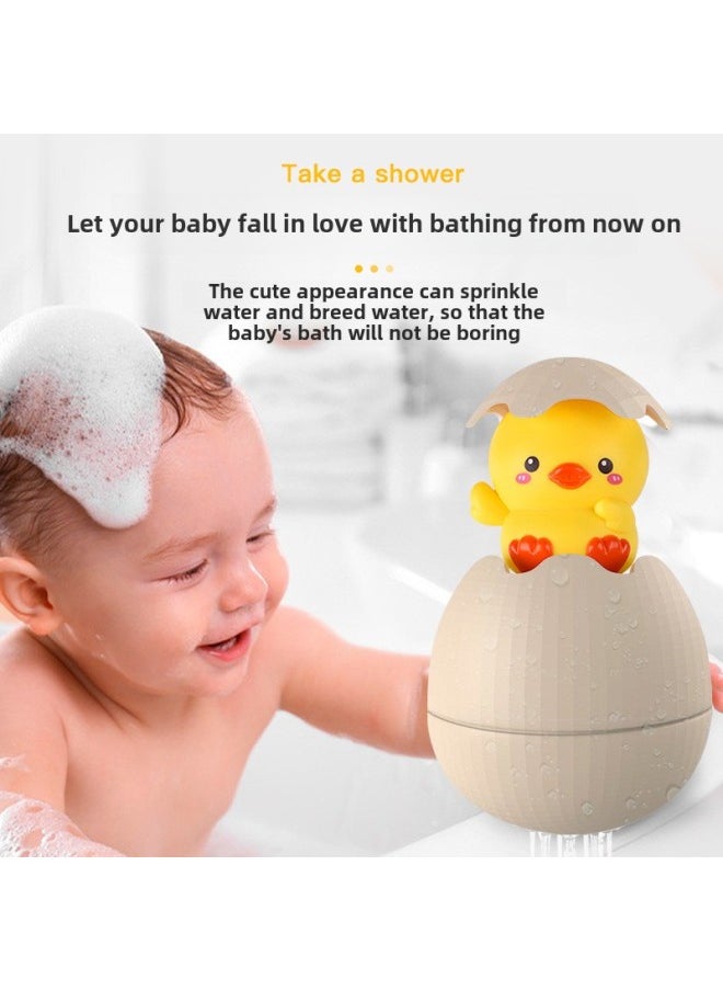 And Unique Bathroom Spray Shower Baby Bath Water Eggshell Baby Bathroom Water Toy-Color:[remarks Color When Ordering] Water-sprayed Eggshell (opp Bag)  - Image 3