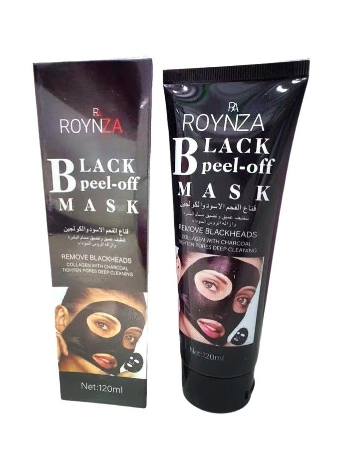 روينزا قناع روينزا الأسود للتقشير يزيل الرؤوس السوداء بالكولاجين