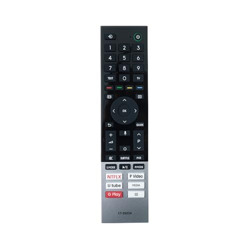 marman® Compatible with Toshiba Smart TV Remote Control Suitable for 4K Ultra HD LED Full HD QLED TV Model 43C350MP Quantum Dot Series with Voice Command and Google Assistant - Pairing Required - Image 1