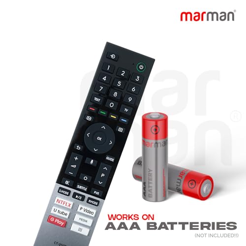 marman® Compatible with Toshiba Smart TV Remote Control Suitable for 4K Ultra HD LED Full HD QLED TV Model 43C350MP Quantum Dot Series with Voice Command and Google Assistant - Pairing Required - Image 5