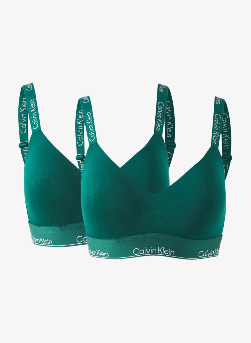 CALVIN KLEIN logo Lined Bralette - Image 1