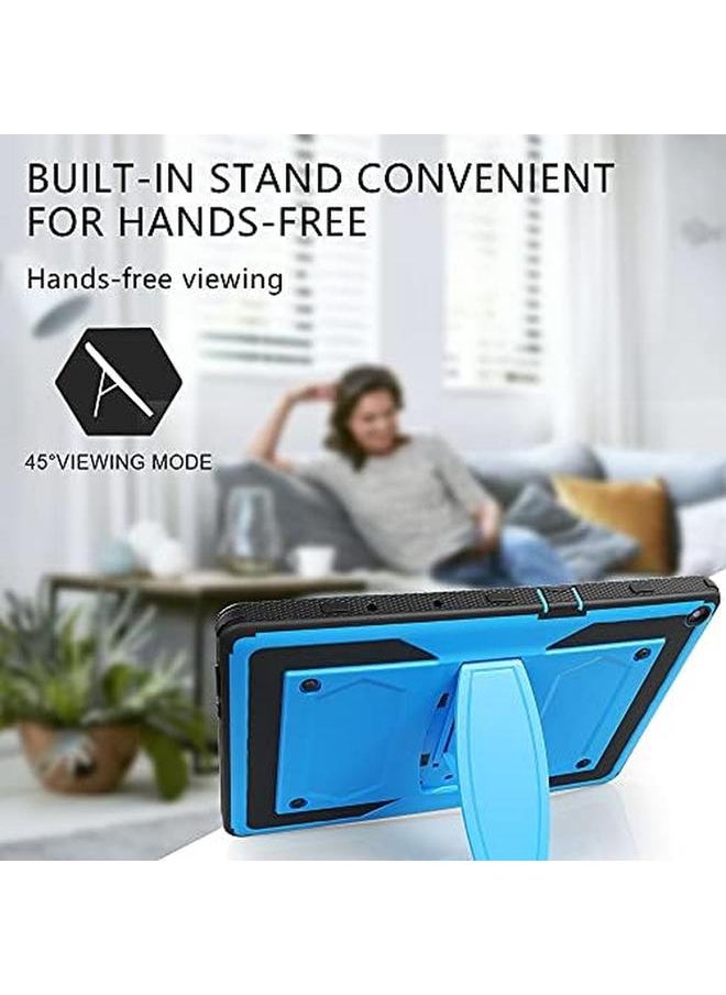 erorex - For Walmart Onn 10.1 Inch 2Nd Gen 2020 Case Model 100011886 Tablet Case Built In Stand Shockproof Hybrid Rugged Kids Friendly Case Come With Tempered Glass Screen Protector Blue 1 Pack - Image 1