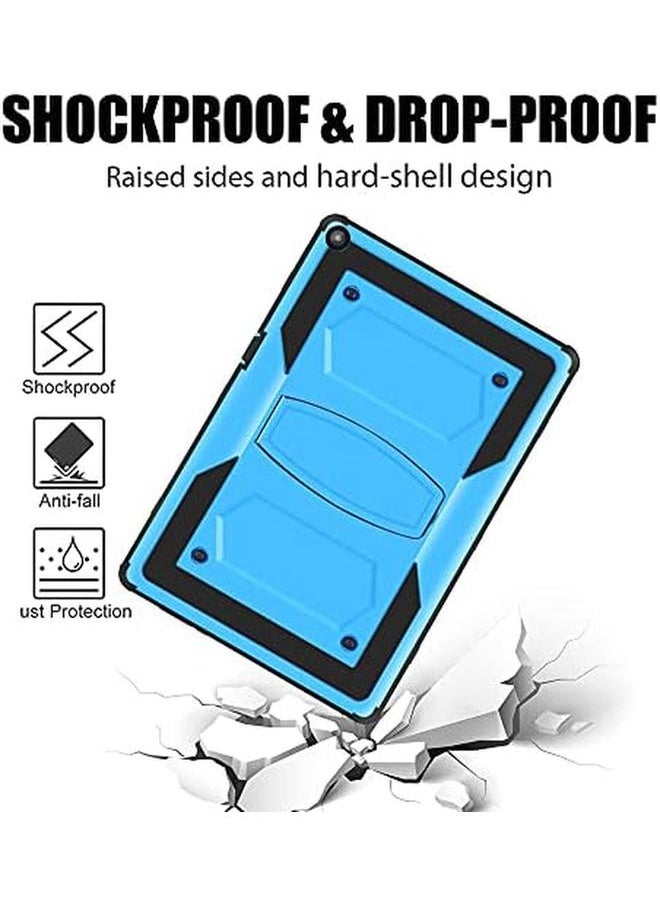 erorex - For Walmart Onn 10.1 Inch 2Nd Gen 2020 Case Model 100011886 Tablet Case Built In Stand Shockproof Hybrid Rugged Kids Friendly Case Come With Tempered Glass Screen Protector Blue 1 Pack - Image 1