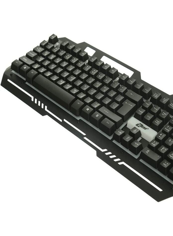 Zero Electronics ZR-2080 RGB Pro Gamer Keyboard - Black - Image 1