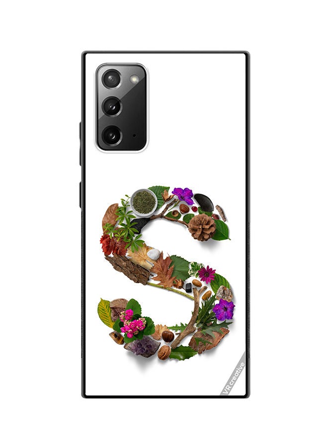 VR CREATIVE Protective Case Cover For Samsung Galaxy Note20 5G Alphabet S Design Multicolour - Image 1