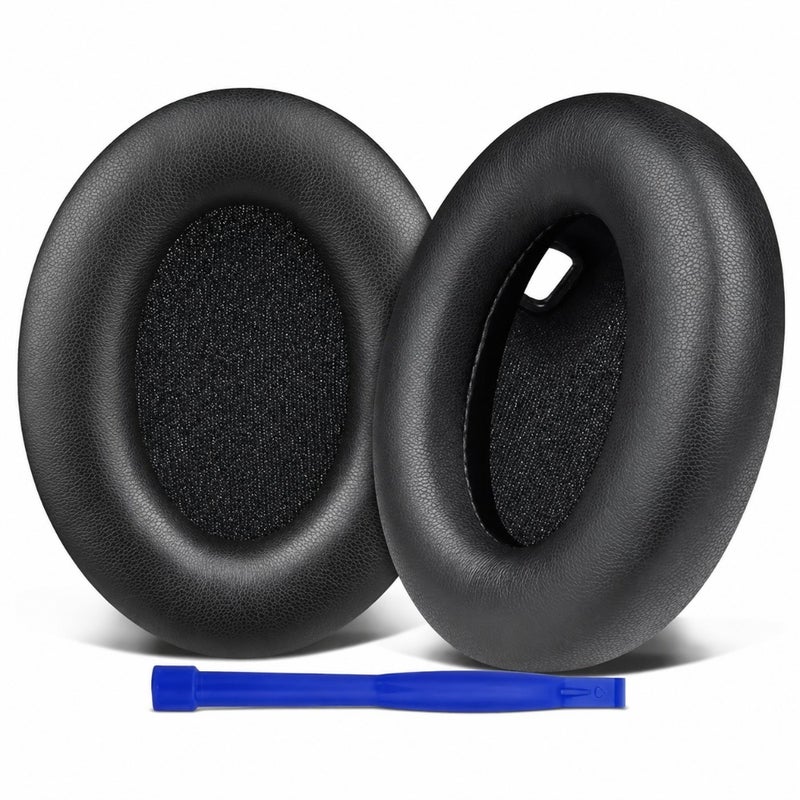 Earpads for Sony WH-1000XM4 Premium memory foam, black, ultra-soft velour with enhanced comfort and noise isolation - Image 1