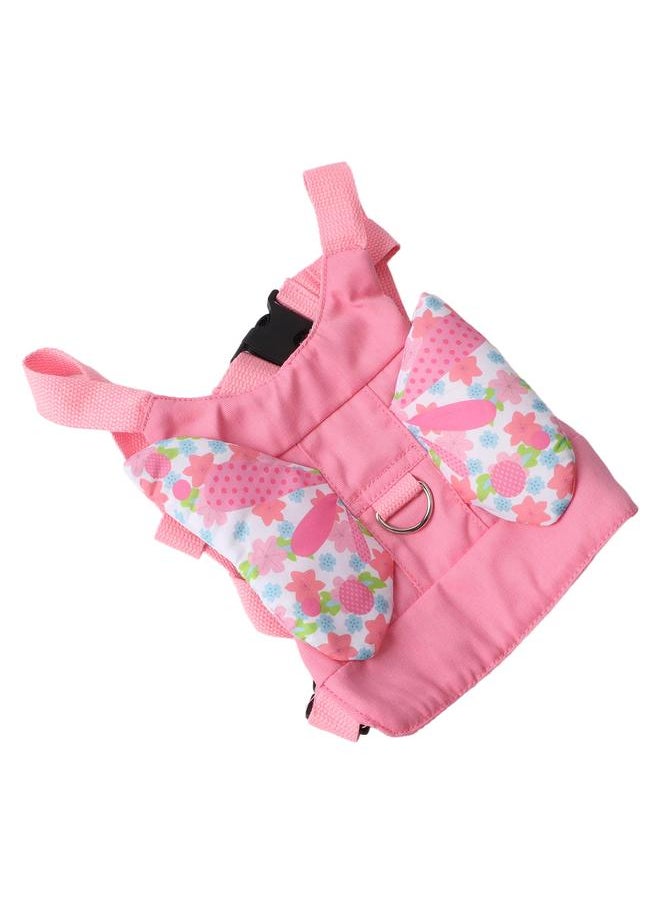 Pink Butterfly Baby Walking Harness Soft Breathable Cotton Infant Walker Harness Handheld Toddler Walking Harness Assistant