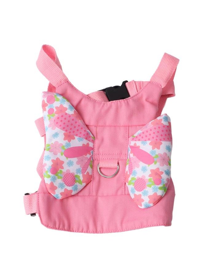Pink Butterfly Baby Walking Harness Soft Breathable Cotton Infant Walker Harness Handheld Toddler Walking Harness Assistant