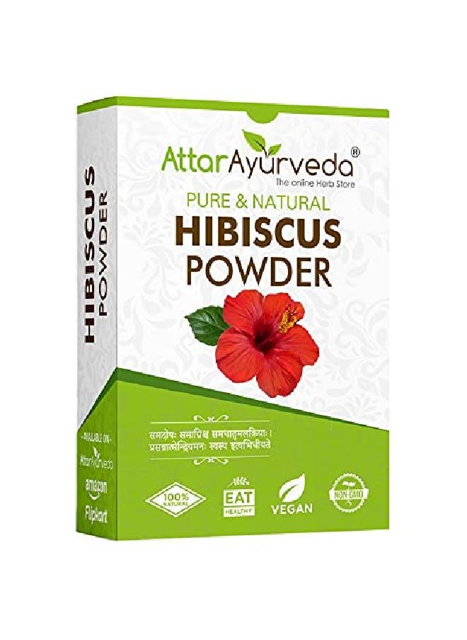 ATTAR AYURVEDA - مسحوق الكركديه لنمو الشعر (100 جرام) - Image 1