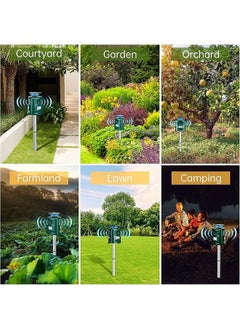 Arabest Cat Repellent, Ultrasonic Solar Outdoor Animal Repeller, Activated Waterproof Cat Repellent with Ground Stake, Motion Sensor, 5 Modes, Ultrasonic Animal Scarer for Garden Yard Field Farm  - Image 5