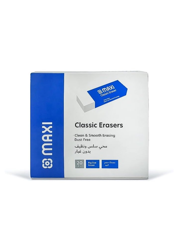 Maxi 20-Piece Classic Eraser Big Size - Image 2
