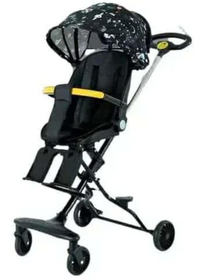 Generic - Baby Stroller 4 Wheels Foldable Baby Stroller, Lightweight Easy to Fold Up Baby Stroller, High Style for 1-5 Years Old Baby Portable Airplane multicolors BY HAPPY KIDDO - Image 1