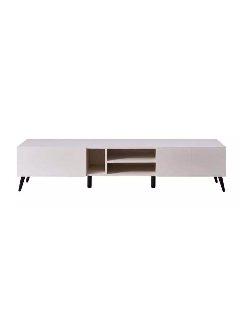 Homez TV table 1.8M up to 75 D 180 W 39.8 H 41 Cream
