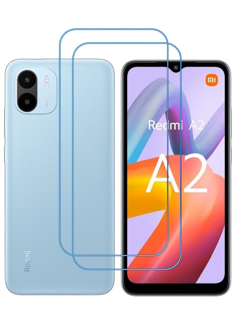 ACLIX 2 Pieces Antistatic ESD Dustproof Premium Quality High Definition Clear Tempered Glass Screen Protector Designed For Xiaomi Redmi A2+ - Image 1