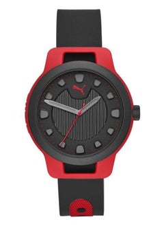 Men's Reset Red Round Silicone Watch 43mm - P5001
