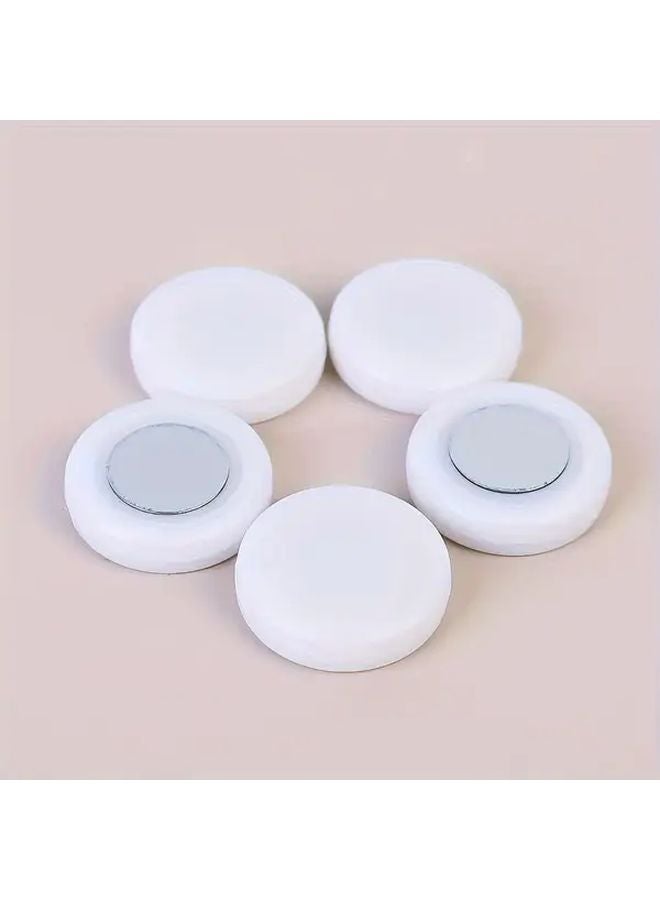 3Pcs Magnetic TV Remote Holder Wall Mount Hooks Heavy Duty Space Saving White Black - Image 1