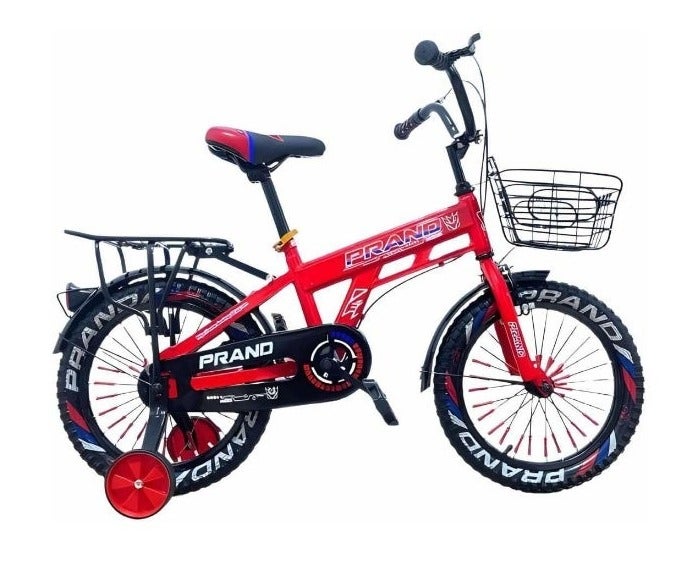 PRANO Children's Bicycle, Carbon Steel Frame, Dual Brakes, Training Wheels 16 INCH