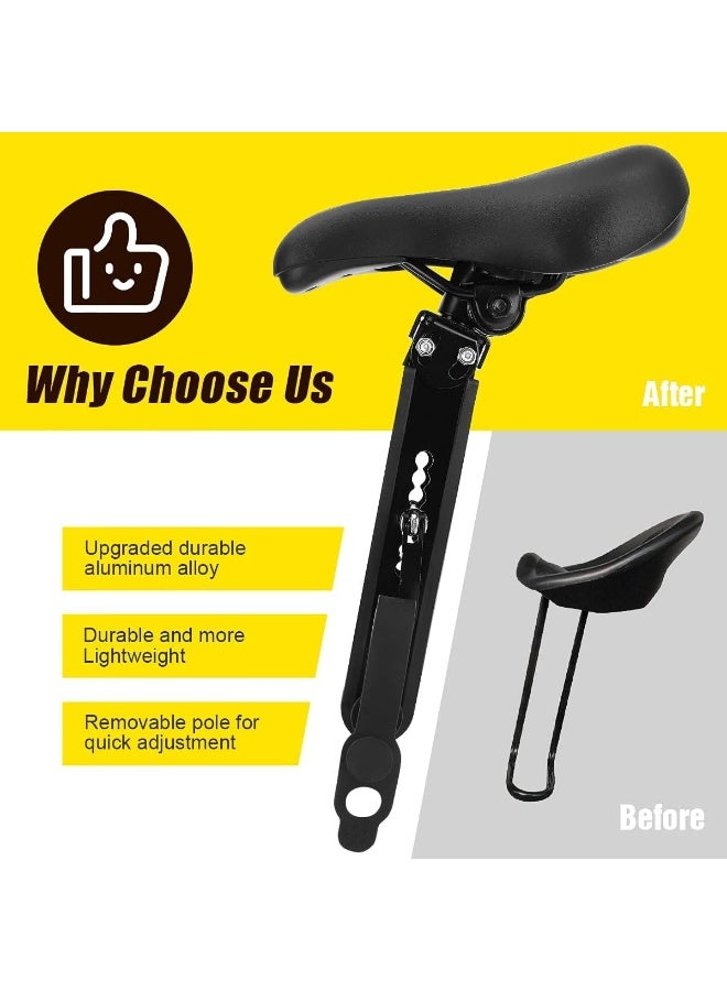 Soofam Bike Seat for Kids with Handlebar, Detachable Front Mounted Bicycle Seat for Kids, Front Mounted Child Bicycle Seats with Foot Pedals Attachment, Compatible with Adult Mountain Bike MTB - Image 4