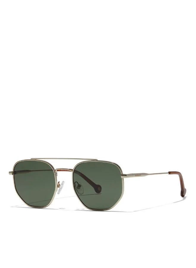 30Sundays 30Sundays VERBIER,Men Sunglasses, Aviator Sunglasses, UV Protection: UV400 (Gold,Green)