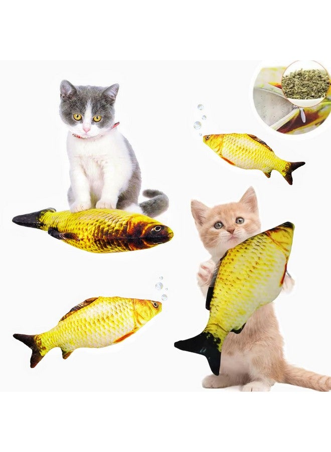 Sunkizzrs® Catnip Mint Simulation Fish Toy for Cat (30cm/11.8inch) - Catnip Toys for Cats - Interactive Kitten Chewing Scratching Play Fun Pet Toys - Image 1