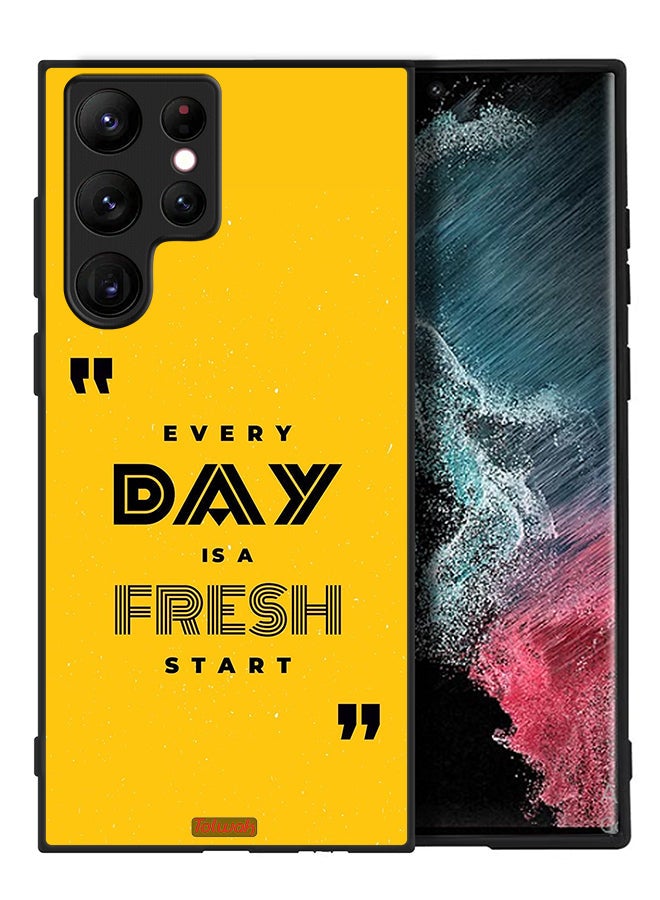 Tolwak Samsung Galaxy S22 Ultra 5G Protective Case Cover Every Day Is A Fresh Start - Image 2