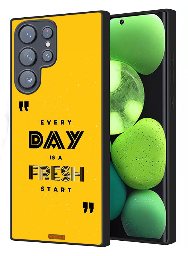 Tolwak Samsung Galaxy S22 Ultra 5G Protective Case Cover Every Day Is A Fresh Start - Image 1