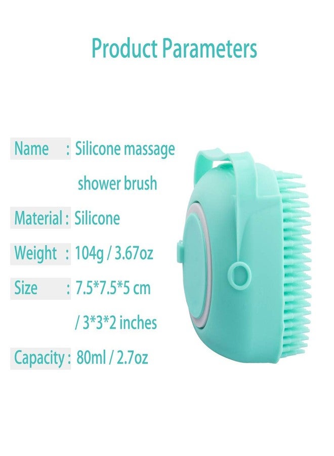 BROCCOLIN® Silicone Body Scrubbers Loofah Brush for Use in Shower, Silicone Massage Exfoliating Bath Brush with Soap Dispenser, Deep Cleaning, Reusable Loofa for Women Kids - Image 2