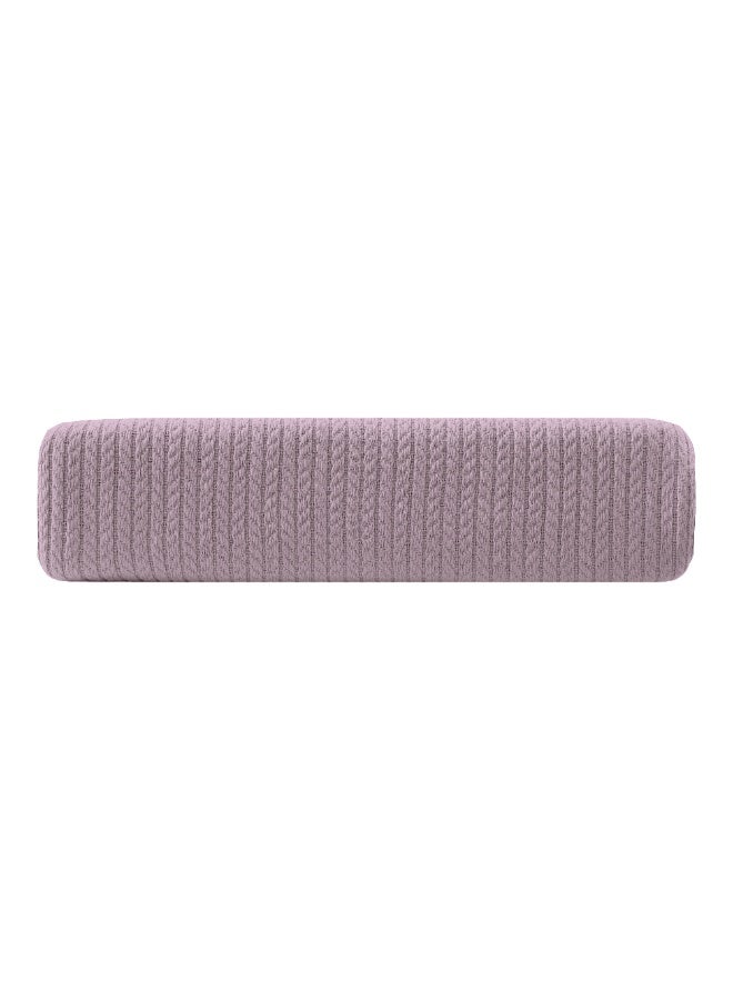Relax Premium Egyptian Cotton Orchid Throw Blanket Ultra Soft And Lightweight With Elegant Woven Design King Size 255 × 225 cm Perfect For Bed Sofa And Couch  Light Mauve Color - Image 4