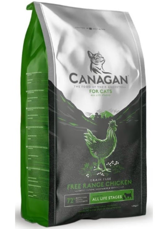 Canagan Free Range Chicken Dry Food for Cats 4KG - Image 1